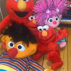 Sesame Street Plush Collection - Red, Orange, Pink